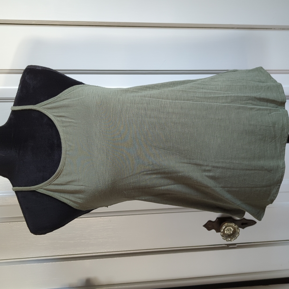 AE Aerie olive green strappy tank top, size XS